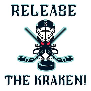 Release The Kraken, Seattle Kraken Alternative Mascot. Sticker for Sale by  PNWEnergy