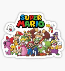 Super Mario alle Charaktere Sticker