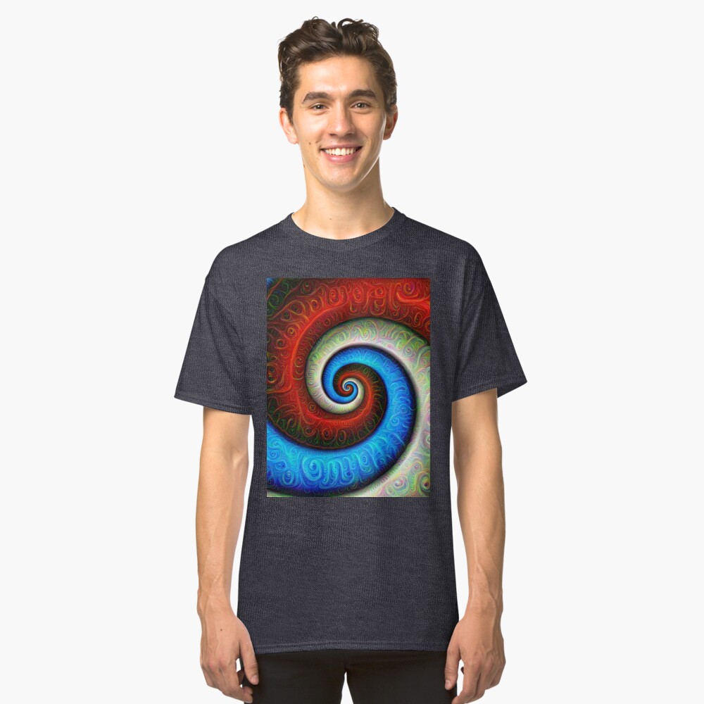 #DeepDream Color Fibonacci Visual Areas Classic T-Shirt