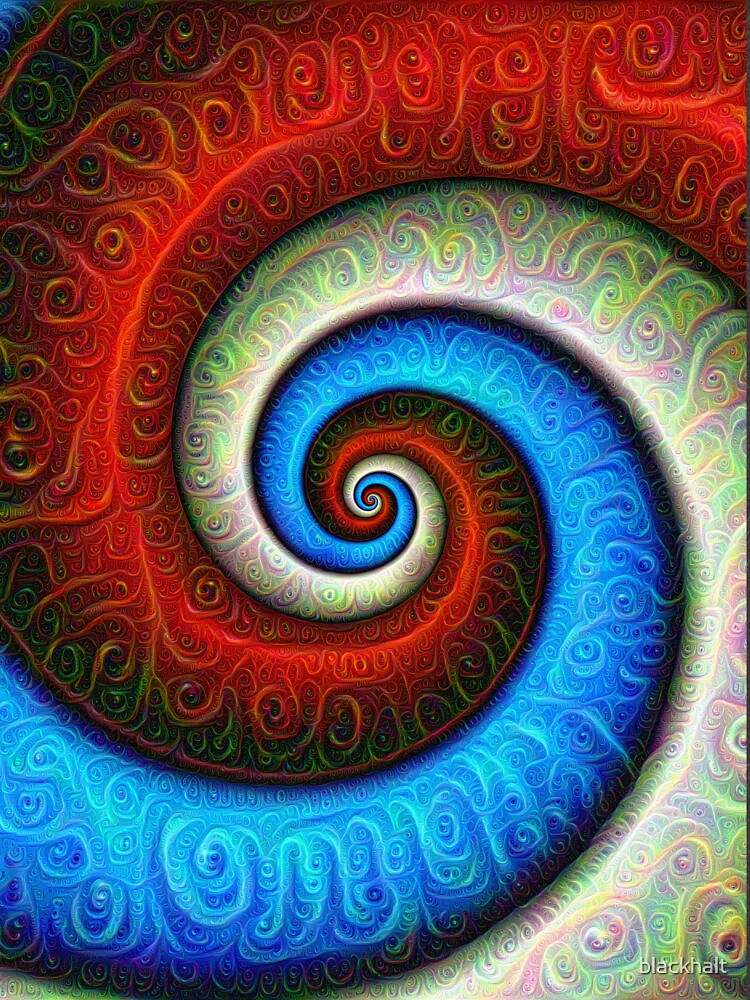 #DeepDream Color Fibonacci Visual Areas by blackhalt