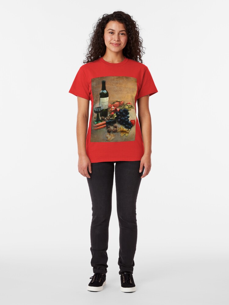 Alternate view of Wine and grapes Classic T-Shirt