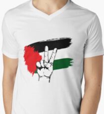 PEACE PALESTINE Men's V-Neck T-Shirt