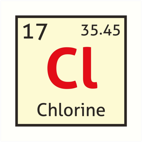 chemical symbol for chlorine