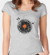 Enchanting Vinyl Records Vintage Women's Fitted Scoop T-Shirt
