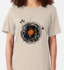 Enchanting Vinyl Records Vintage Slim Fit T-Shirt