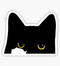 Tuxedo Cat Glare Sticker
