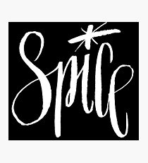 Spice white Photographic Print