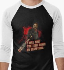 Negan Walking Dead Men's Baseball ¾ T-Shirt