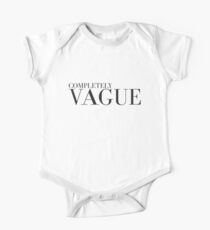 COMPLETELY VAGUE One Piece - Short Sleeve