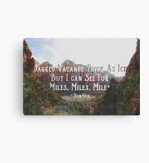 Zion + Bon Iver Canvas Print