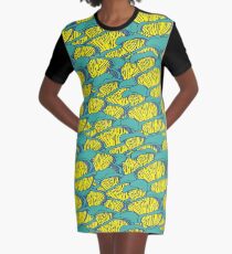 abstract mushroom Graphic T-Shirt Dress