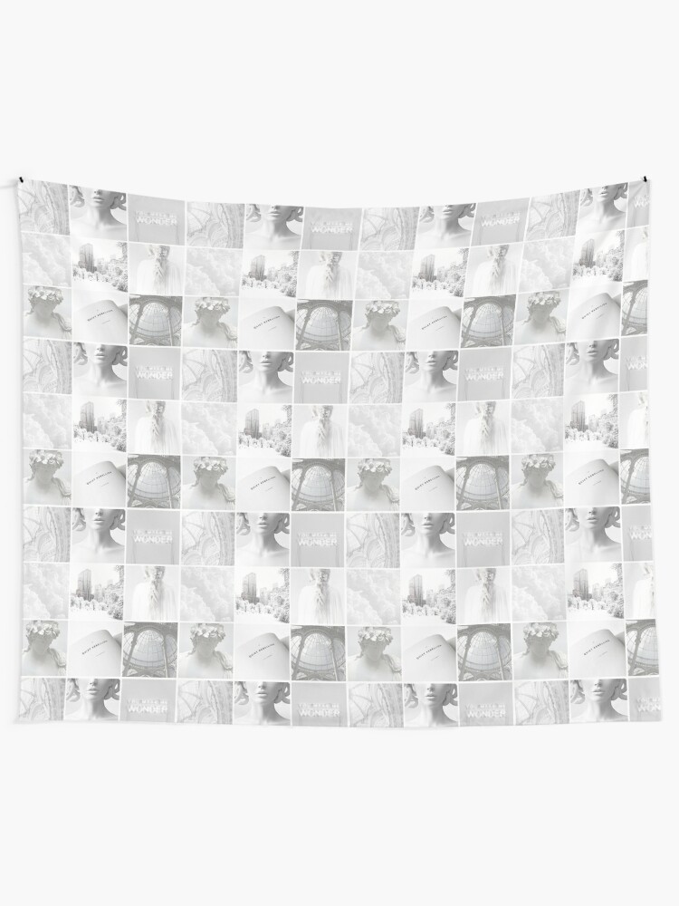 Aesthetic White Tapestry By Serenabritin Redbubble