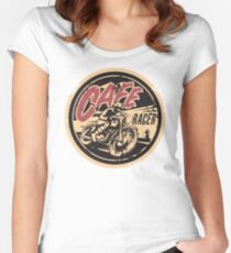 The Official Cafe Racer TV Logo Women's Fitted Scoop T-Shirt