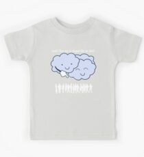 Cloud Mocks Human Shapes Funny Cartoon Kids Tee