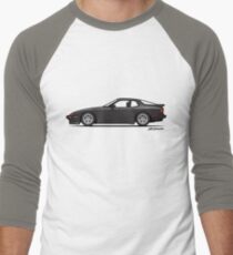 Black 1986 P 944 951 Turbo (US spec) Men's Baseball ¾ T-Shirt