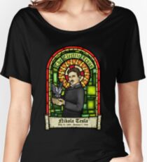 Tesla: The Electric Jesus Women's Relaxed Fit T-Shirt