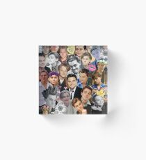 Leonardo DiCaprio Collage Acrylic Block