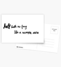 Hell Hath No Fury Postcards
