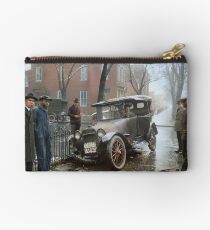Auto Wreck in Washington DC, 1921. Colorized Studio Pouch