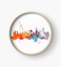 NYC New York City skyline Clock