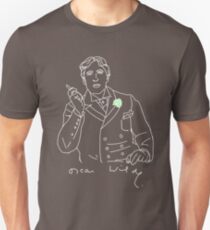 Oscar Wilde stencil (white) Unisex T-Shirt