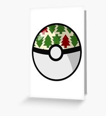 Christmas Pokeball Greeting Card