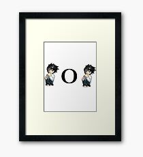 Death Note "L o L" Framed Print