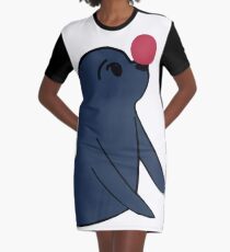 Seal Trick Graphic T-Shirt Dress