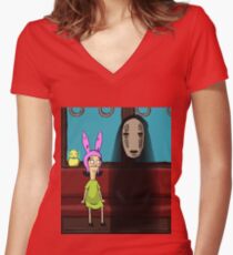 It Beats the Juice Caboose Women's Fitted V-Neck T-Shirt