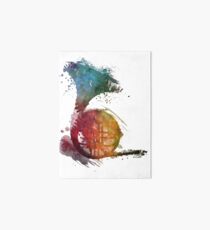 French horn watercolor Art Board