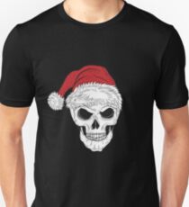 Scary Christmas Skull Unisex T-Shirt