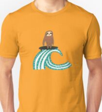 Surfing Sloth Unisex T-Shirt