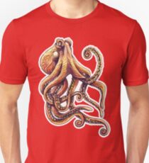 Sepia Octopus Unisex T-Shirt