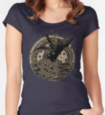 Wal brechen Tailliertes Rundhals-Shirt