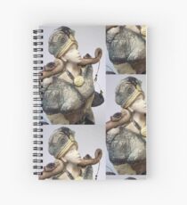 Ancient Libra Sculpture Spiral Notebook