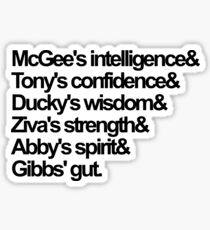 NCIS TEAM Sticker