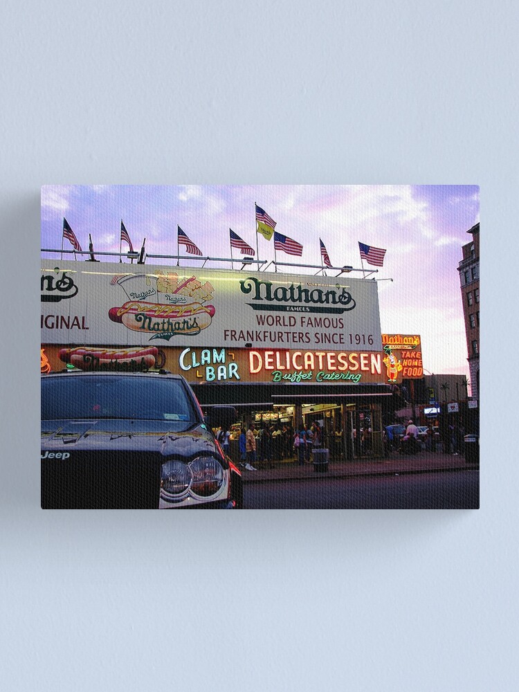 Alternate view of Nathan's Famous Canvas Print