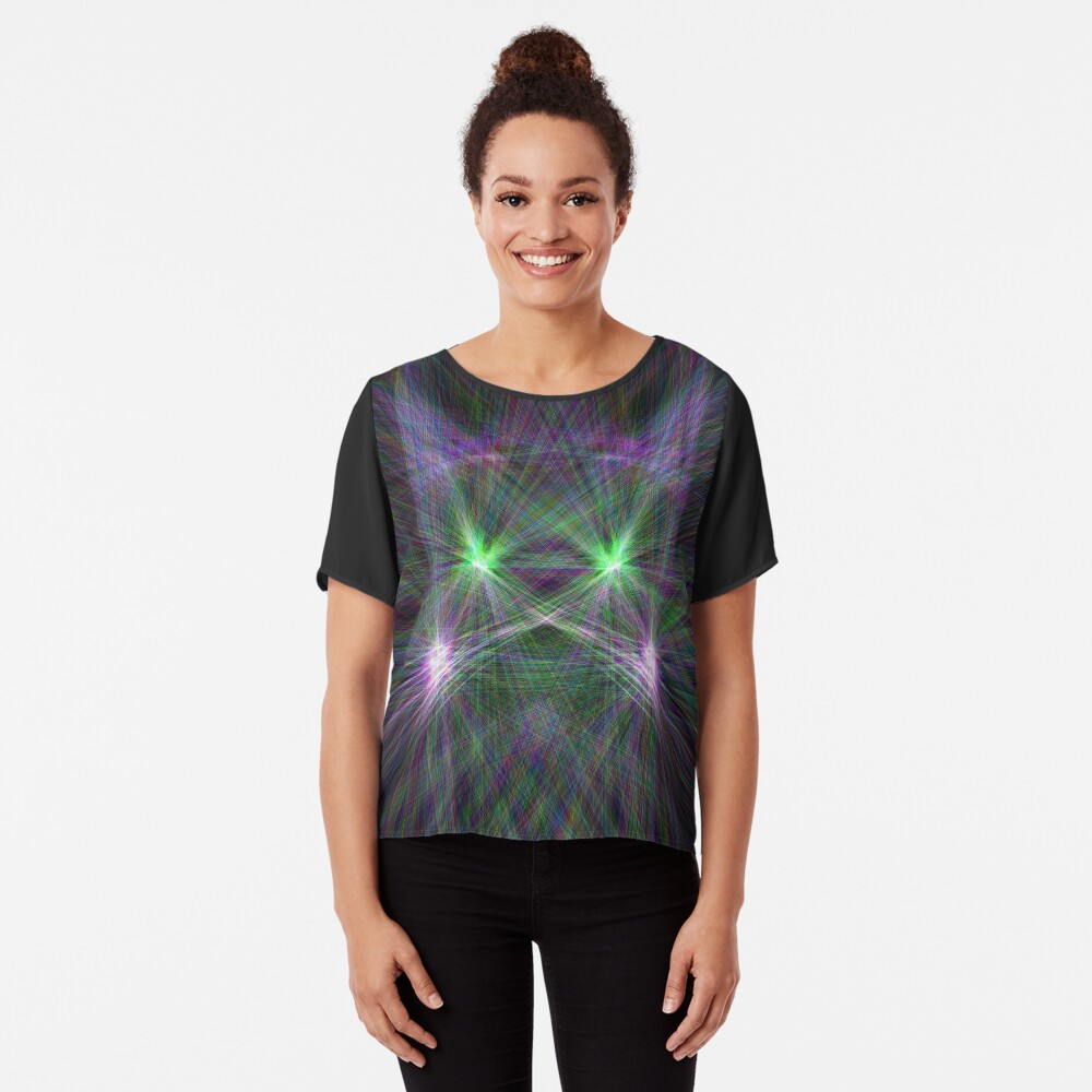 Space Cat Chiffon Top
