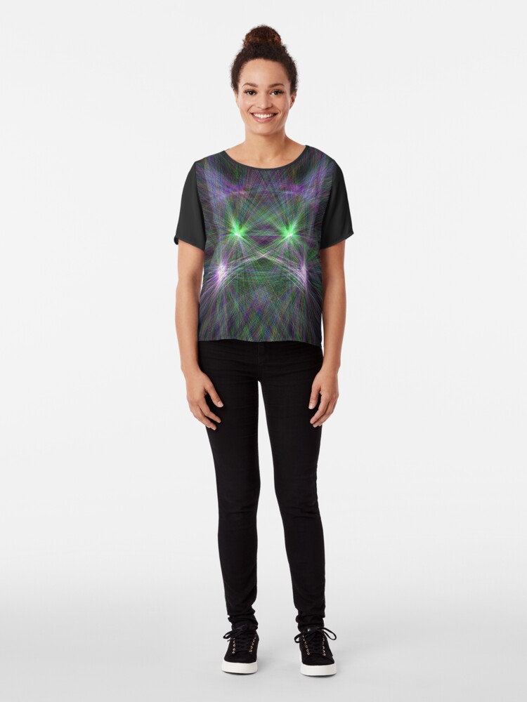 Alternate view of Space Cat Chiffon Top