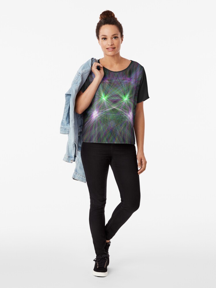 Alternate view of Space Cat Chiffon Top
