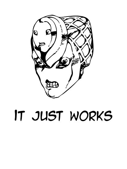 jojo it just works variant 2 black photographic prints by