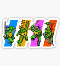 TMNT Turtles in Time Characters Sticker