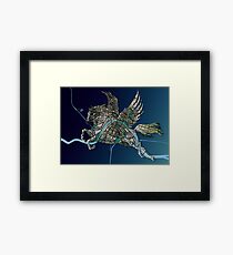 Basel Citymap Artwork | PEGASUS Framed Print