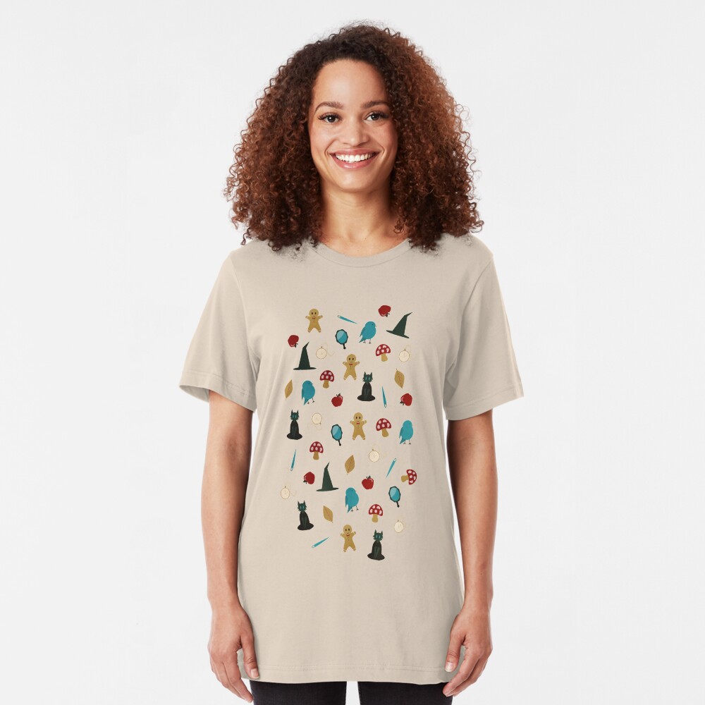 Fairytale Pattern Slim Fit T-Shirt