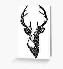 Tribal Deer Greeting Card