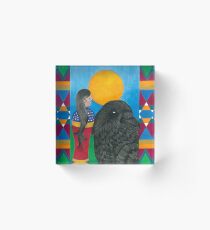 Crow Woman Acrylic Block