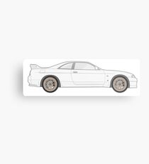 Nissan Skyline R33 GT-R (side) Metalldruck