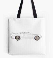 Nissan Skyline R33 GT-R (side) Tote Bag