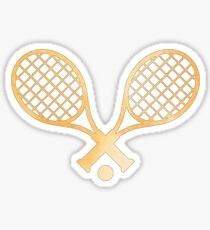 Tennisschläger Orange Sticker