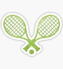 Tennisschläger Grün Sticker
